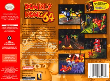 Donkey Kong 64 (USA) (Demo) (Kiosk) box cover back